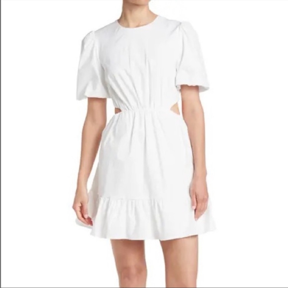 Wayf white dress with cutouts Sz M NWT